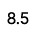 8.5 USA